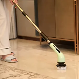 Automatic Electric Handheld Cordless Floor Cleaning Brush Multifunctional Spin Scrubber for Kitchen and Bathroom