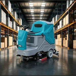 Automatic Electric Ride-On Industrial Floor Scrubber Dryer