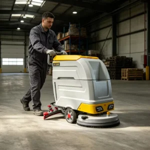 Automatic Electric Walk-Behind Floor Scrubber Dryer for Hard Floors