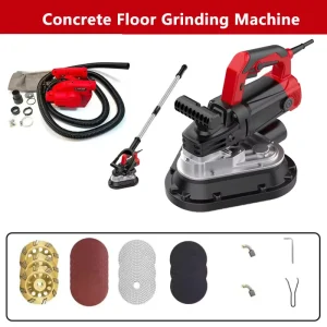 Automatic Floor Grinder with 2450W Engine, 600mm Working Width and Vacuum for Concrete