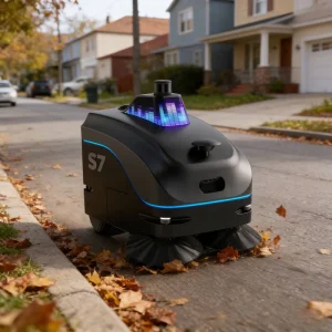Automatic Industrial Sweeper Robot, Commercial Self-Propelled Electric Road and Floor Sweeper