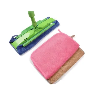 Automatic Microfiber Mop Cloth for Floor Cleaning Stainless Steel Handle Reusable Flat Mop Pads