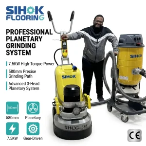 Automatic Planetary Concrete Grinder 7.5Kw 220V Wet Dry Efficient Floor Grinder Grinding Polishing Machine for Commercial Use