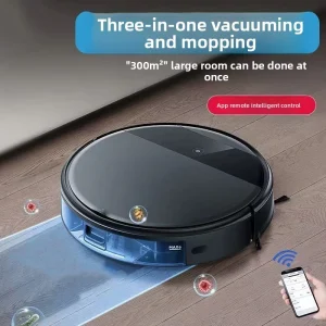 Automatic Robot Vacuum Cleaner with Sweeping and Mopping, 3-in-1, 1500-1999Pa Suction, 180-Minute Runtime