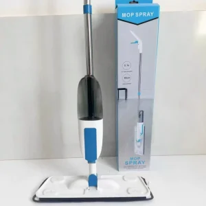 Automatic Spray Microfibre Floor Mop Rotating Head 2Pcs Reusable Pads 550ML Spray Bottle for Dry Wet Use