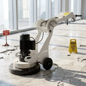 Automatic Walk-Behind Electric Concrete Grinder Floor Polisher 3000W 220V with Vacuum Cleaner