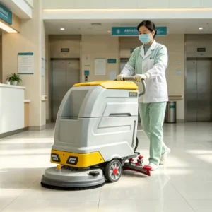 Automatic Walk-Behind Floor Scrubber Dryer for Shopping Malls
