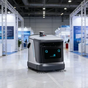 Autonomous Floor Scrubber and Sweeper Robot with App Control for Warehouses