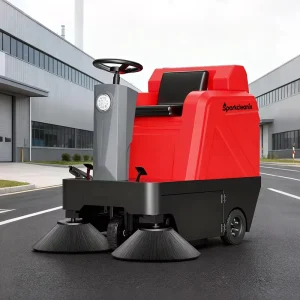 Autonomous Street Sweeper Machine with Dual Brushes