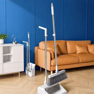 BOOMJOY Upgraded Magnetic Enlarged Broom Set with 32cm Large Head and 24cm Comb Teeth for Hair Dust Floor Sweeping
