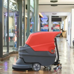 BOSHUO New Hand Push Walk Behind Electric 24V 550W Scrubbing Commercial Floor Scrubber Machine with Brush Motor 1 Year Warranty