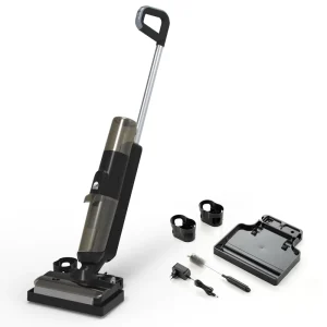 BSCI ISO9001 Purging Tank 900ml 125W Electric Mop Suction Power 10w LED Indicator Light Floor Scrubber Cleaning Machine For Home