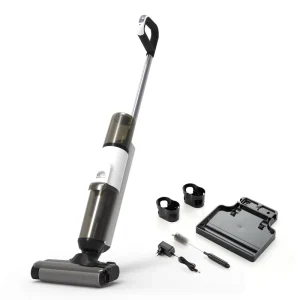 BSCI ISO9001 Purging Tank 900ml 8kpa Electric Mop Suction Power LED Indicator Light Floor Scrubber Cleaning Machine For Home