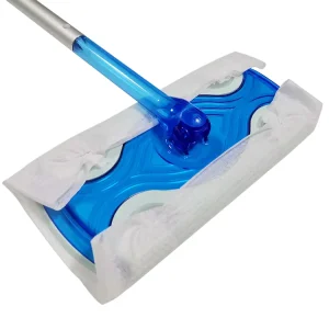 BSCI ISO9001 Square Multipurpose Foldable Soft Dust Cleaning Floor Mop Nonwoven Disposable Mop Pad
