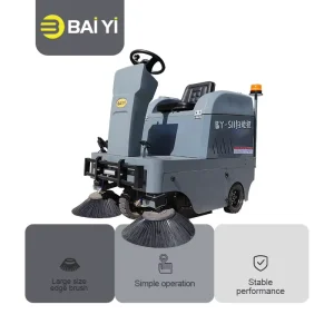 Baiyi BY S11 Compact Ride on Floor Sweeper Electric Industrial Sweeping Machine for Warehouse