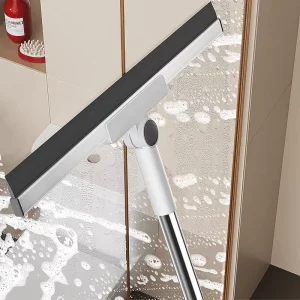 BassQueen Multi Purpose Eco Friendly Durable Floor & Window Squeegee Plastic Handle for Professional Bathroom Cleaning Model A01