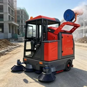 Battery Driven Municipal Sweeper Machine for Road Dust Collection and Outdoor Surface Cleaning Applications