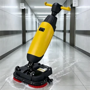 Battery-Operated Floor Scrubber Dryer for Small Business Cleaning