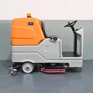 Battery Operated Ride-On Floor Scrubber Industrial Electric Cleaning Machine