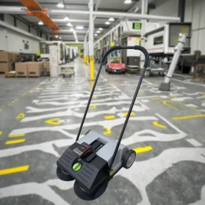 Battery Operated Walk Behind Road Sweeper for Ground and Synthetic Grass Cleaning
