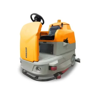 Battery-Powered Automatic Ride-On Industrial Floor Scrubber and Dryer