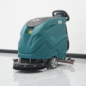 Battery-Powered Commercial Floor Scrubber