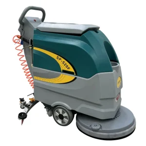 Battery-Powered Commercial Floor Scrubbing Machine for Factory, Shopping Mall, and Workshop Floors