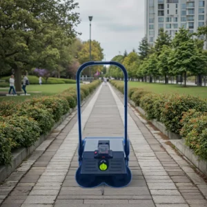 Battery Powered Cordless Garden Sweeper for Picking up Large Rubbish Ideal for Home Courtyards and Artificial Lawns