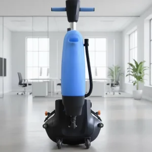 Battery-Powered Electric Walk-Behind Floor Scrubber for Warehouses and Offices, Ceramic Tile Cleaning