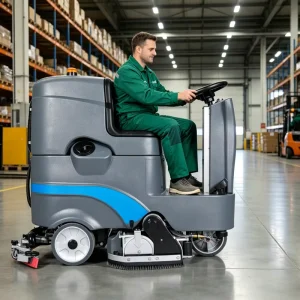 Battery-Powered Floor Scrubber Dryer, 700 mm Cleaning Width, 1000 mm Squeegee