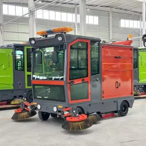 Industrial Electric Road Sweeper Cleaner Gasoline Electric Road Sweeper Car