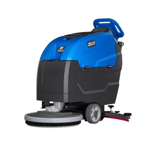 Battery-Powered Manual Walk-Behind Scrubber, CE Certified, 2160/h Cleaning Efficiency