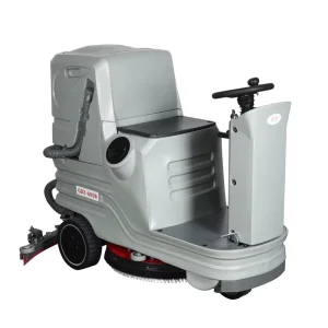 Battery Powered Ride on Commercial Floor Scrubber Dryer Driving Type Floor Scrubbing Cleaning Machine For Large Area