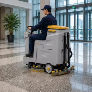 Battery Powered Ride on Floor Scrubber ST-X660 Commercial Floor Scrubber for Warehouse Shopping Mall