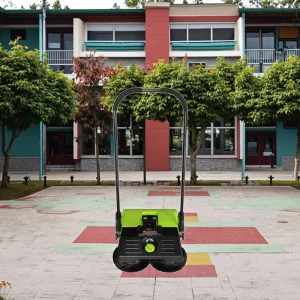 Battery-Powered Sweeper for Heavy Debris and Synthetic Grass