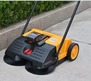 Battery Powered Sweeper for Synthetic Lawn Roads Garage and Park Cleaning