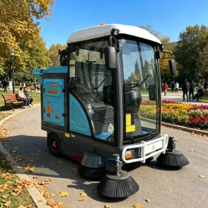 Battery Road Sweeper Machine 8000-15000 sqm Per Hour for Industrial Applications