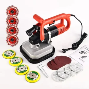 Best Sale 3600w Multi Function Industrial 4 Heads Handheld Concrete Grinder Machine With Dust Vacuum