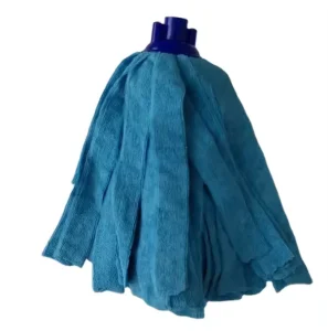 Best Selling Blue Strip Microfiber Mop Head With Plastic Head Cut End Looped End Microfiber Floor Mop Head