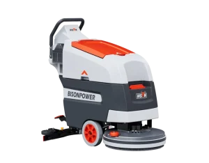 Bison Battery Powered Hand push Cleaning Washing Machine 45l 20 Inch Walk Behind Floor Scrubber