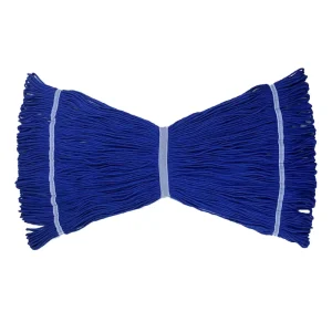 Blue Cotton Wet Mop Head, Cut-End or Looped-End