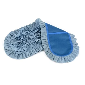 Blue Superfine Microfiber Flat Mop Head for Floor Cleaning