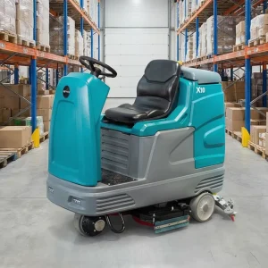 Bright Visibility GIYO X10 Electric Ride On Floor Cleaning Machine Scrubber with Front LED Light New