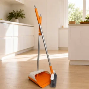 Broom And Dustpan Set Self Standing Design OEM Floor Sweeping Broom Manufacturer Upright Cleaning Combo Supplier