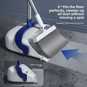 Broom Dustpan Combo Set New Style Household Non Stick Hair Folding Broom Plastic Dustpan Floor Cleaning TS4 Model