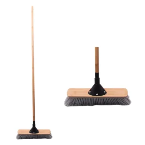 Broom with Metal Holder for Wooden Handle, Garden Moss Cleaning