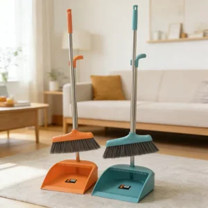 Brooms For Sweeping Indoor And Outdoor 3 In 1 Long Handle Cleaning Brush Broom And Dustpan Set Broom With Dustpan Combo Set