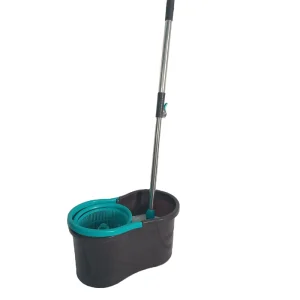 Bucket Spin Mop with Pedal, 360-Degree Rotation, Adjustable Handle, and Rotatable Bucket