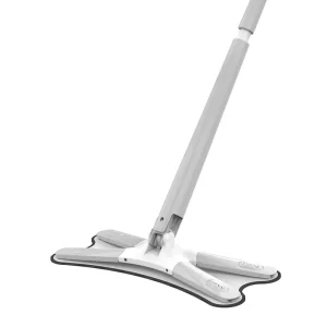 Butterfly-Type Spin Flat Mop with Self-Wringing, 360-Degree Rotation and X-Shaped Mop Head