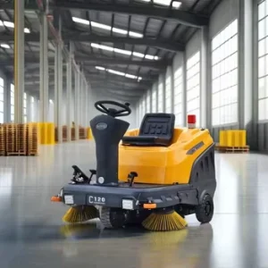 C120 Industrial Electric Battery Powered Floor Scrubber and Sweeper Machine